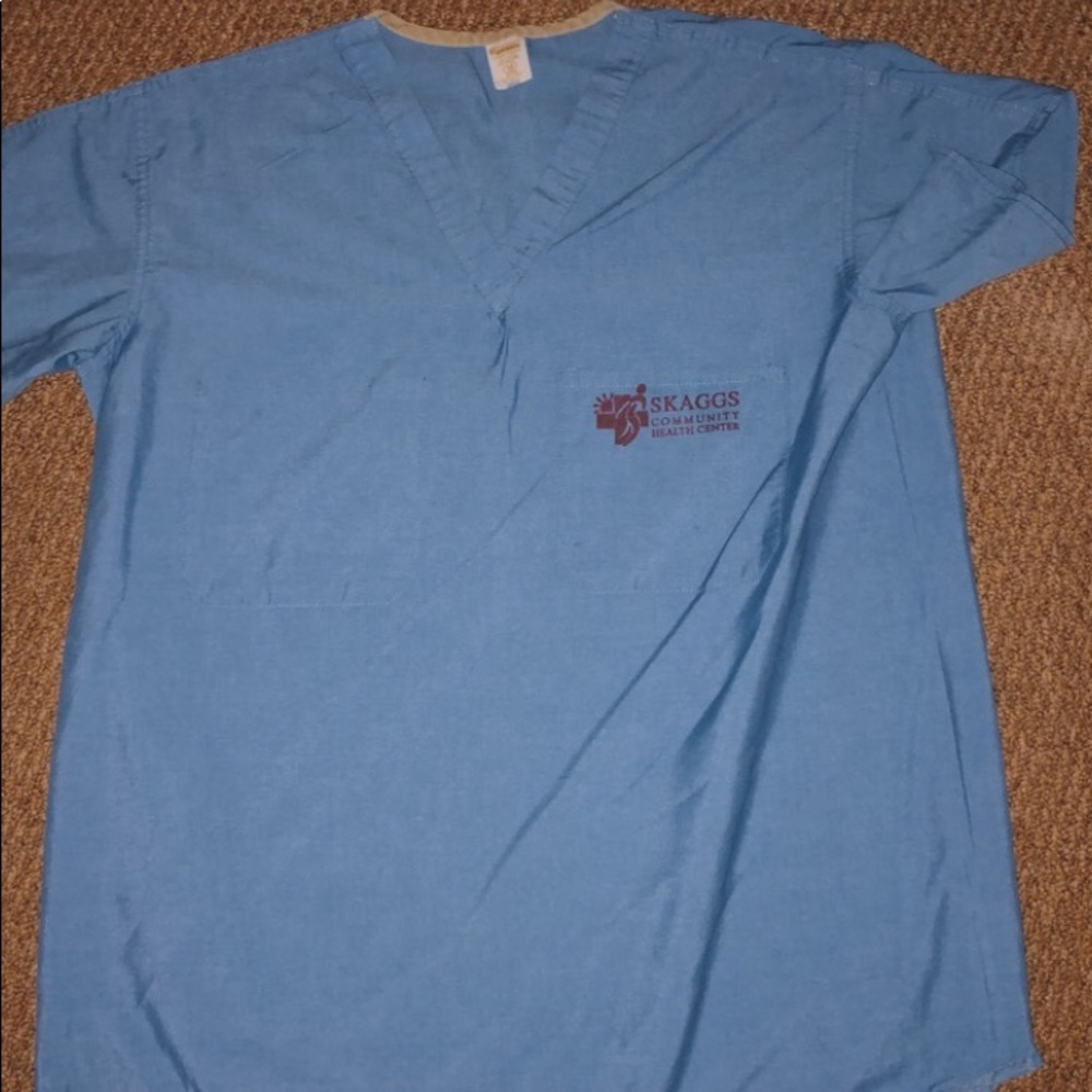 Baby Blue Medium Scrub Shirt